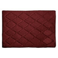 Brick Red Solid Color Bath Rug (17"x24")